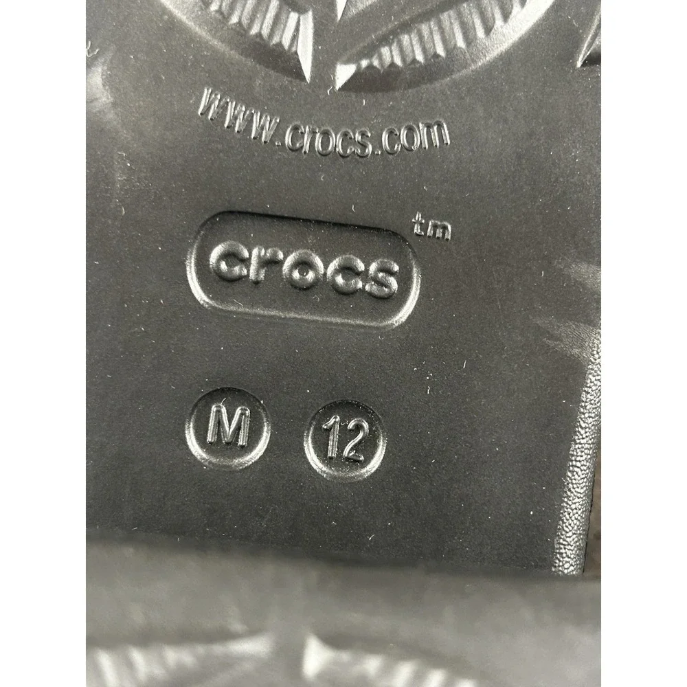 Crocs Siren Clog Black Unisex High Heel Platform Womens 14 Men 12